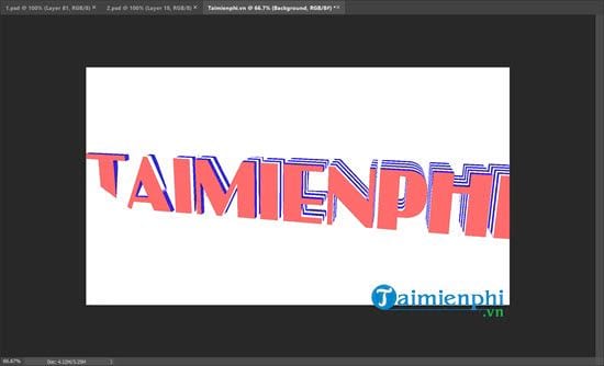 Tạo hiệu ứng chữ 3D, đẹp, dễ bằng Photoshop