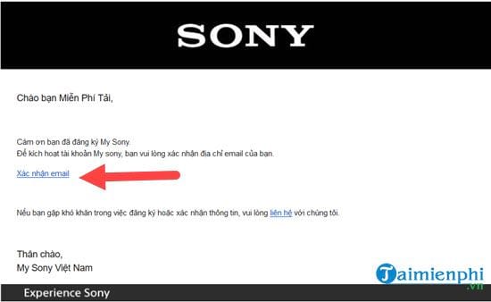 Cách đăng ký tài khoản My Sony