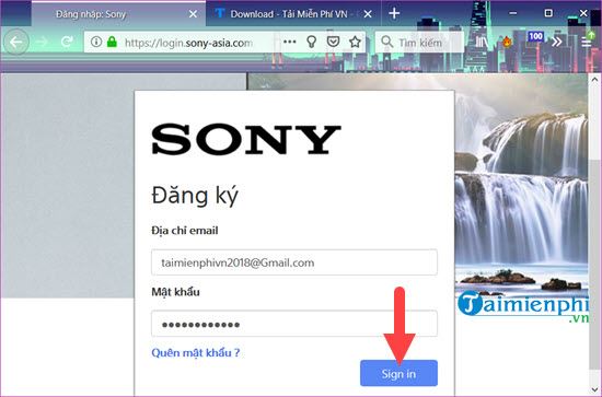 Cách đăng ký tài khoản My Sony
