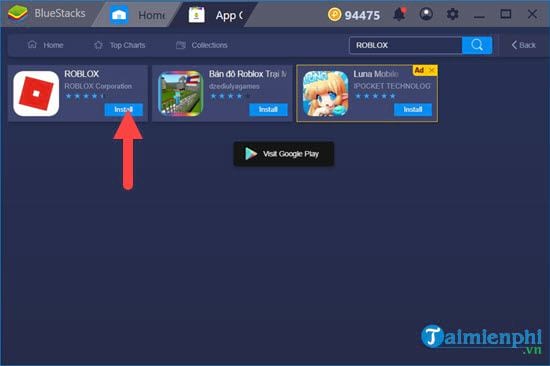 Cach Chơi Roblox Tren Pc Bằng Giả Lập Android Bluestacks - tai roblox tren may tinh