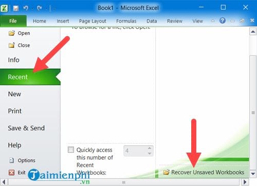 Sử dụng AutoRecover Excel khôi phục file bị tắt máy đột ngột