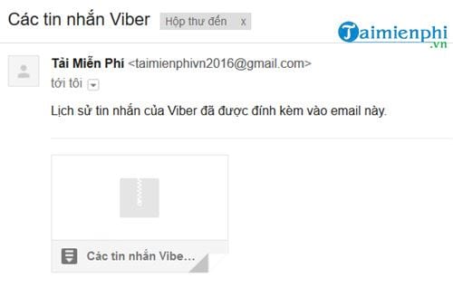 Cách lưu và gửi tin nhắn Viber đến Email