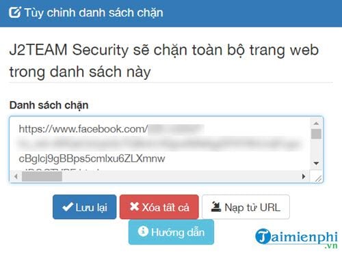 Bảo mật Facebook với J2TeaM Security