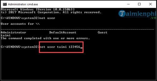 quen mat khau windows 10 lay lai nhu the nao 19