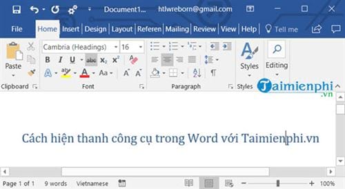 cach hien thanh cong cu trong word 4