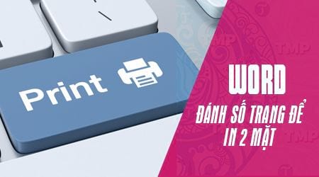 Cách đánh số trang để in 2 mặt trên Word