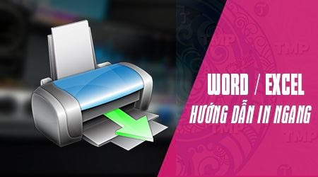 cach in ngang trong word excel