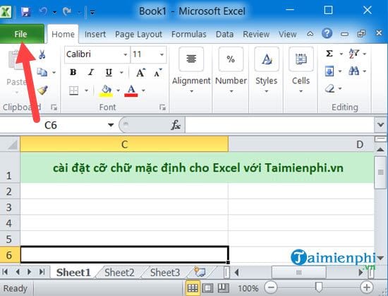 Cách cài đặt cỡ chữ mặc định cho Word, Excel