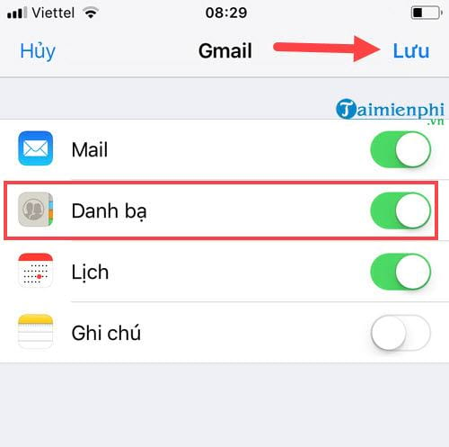 Cách sao lưu khôi phục danh bạ điện thoại từ Gmail 3
