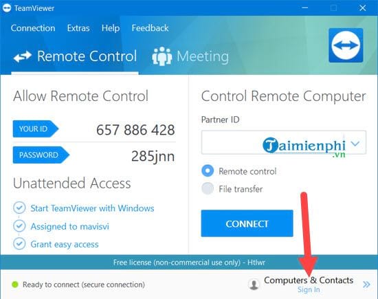 how to set up teamviewer for others to access 9