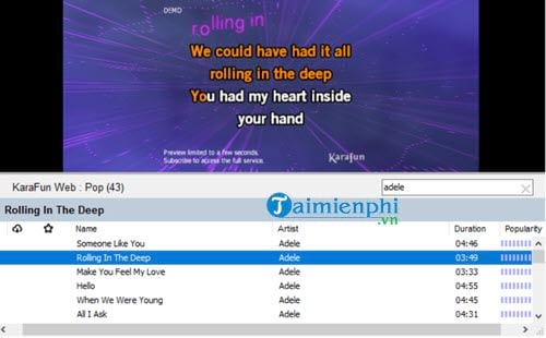 Cách hát Karaoke trên máy tính