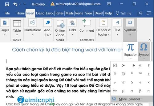 huong dan chen ky tu dac biet vao word 5