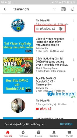 Huong Dan subscribes to subscribe to the channel youtube 12