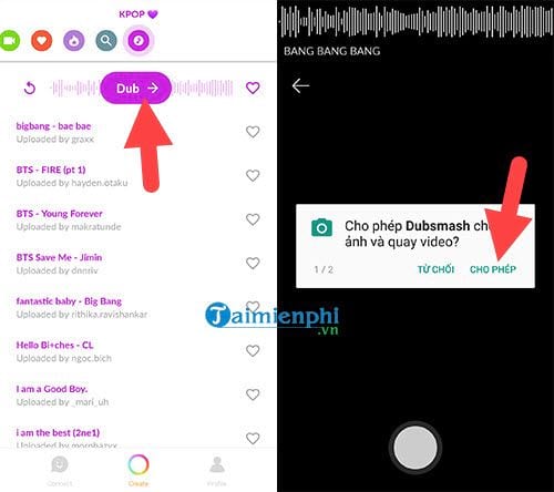 Cách làm video hát nhép trên Smartphone Android, iPhone