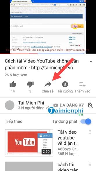 how to share youtube videos via messenger on phone 4