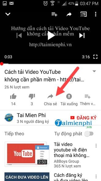 how to share youtube videos via messenger on phone 9