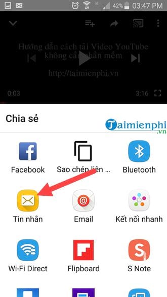 how to share youtube videos via messenger on phone 10