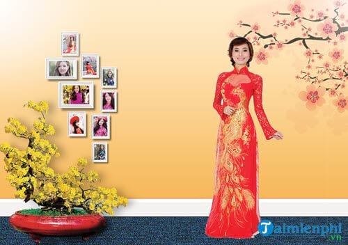 Ghép ảnh tết trong Photoshop