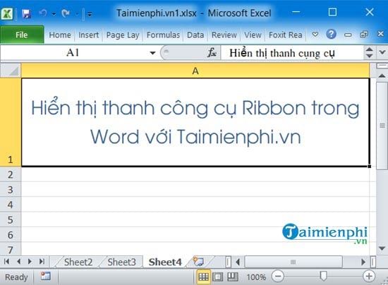 Cách ẩn, hiện thanh công cụ Ribbon trong Word, Excel 19