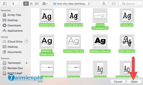 Cung cấp nhiều font chữ đẹp cho macbook để lựa chọn