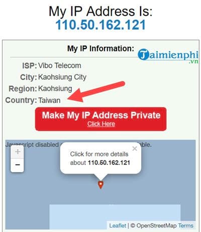 Cách Fake IP Đài Loan