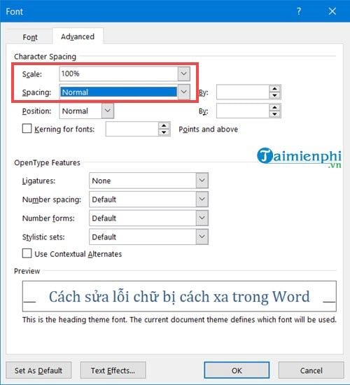 Cách sửa lỗi chữ bị cách xa trong Word