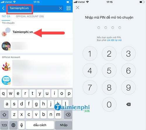 Cách ẩn tin nhắn Zalo trên iPhone, iPad
