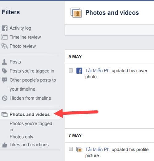 how to delete many singing videos on facebook 8
