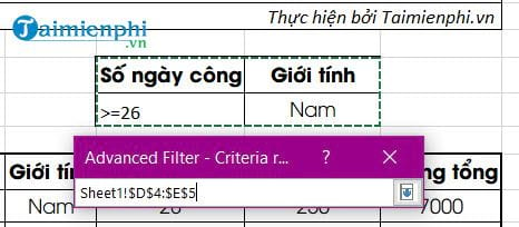 Cách lọc dữ liệu trong Excel bằng Advanced Filter