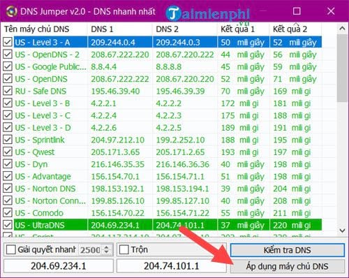 Cách sử dụng DNS Jumper để chỉnh sửa DNS trên máy tính