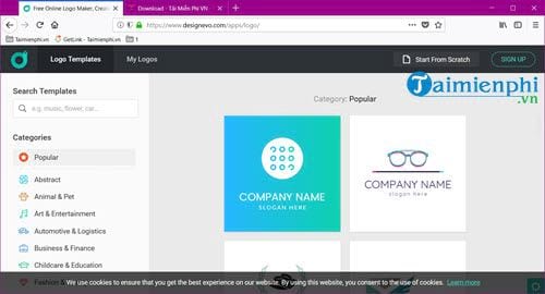 Cách sử dụng DesignEvo thiết kế logo trực tuyến