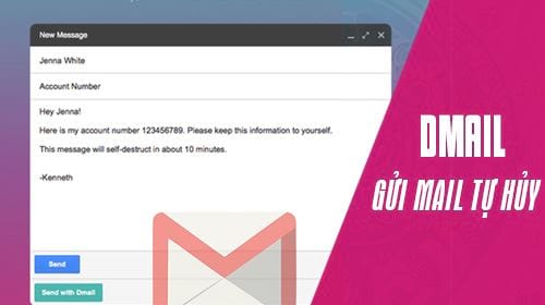 how to gui email tu Huynh on gmail