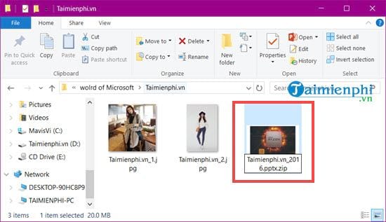 Cách lấy ảnh trong file Excel và PowerPoint về máy tính 8