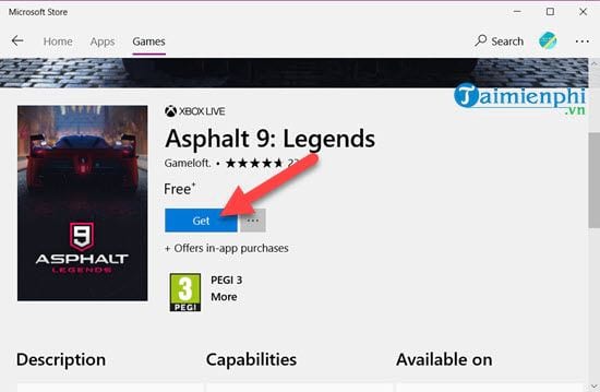 Cách cài và chơi game đua xe Asphalt 9 trên Windows 10