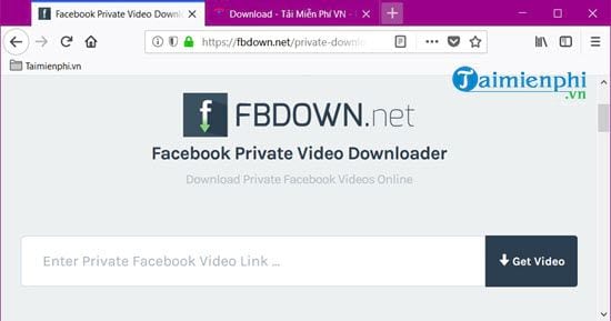 Cách tải video riêng tư trên Facebook trên máy tính