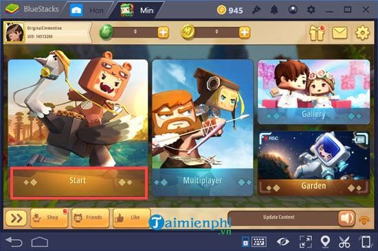 Cách chơi Mini World Block Art trên PC bằng giả lập Android 7