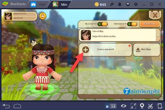Cách chơi Mini World Block Art trên PC bằng giả lập Android 8