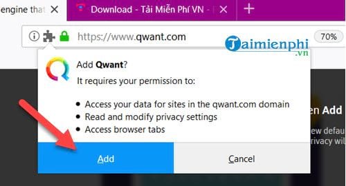 how to add qwant search to chrome coc coc and firefox 4