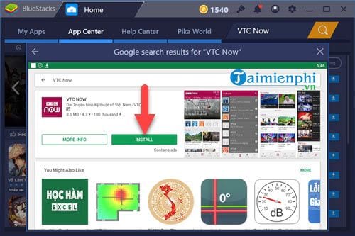 Cách cài và sử dụng ứng dụng VTC Now trên PC như điện thoại 2