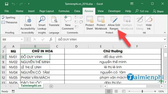 Cách khoá Sheet Excel