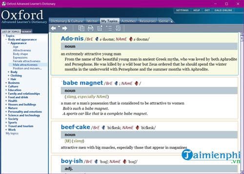 Cài và sử dụng Oxford Advanced Learners Dictionary trên máy tính