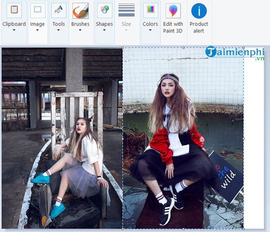 Cách ghép ảnh Paint trên Windows 10
