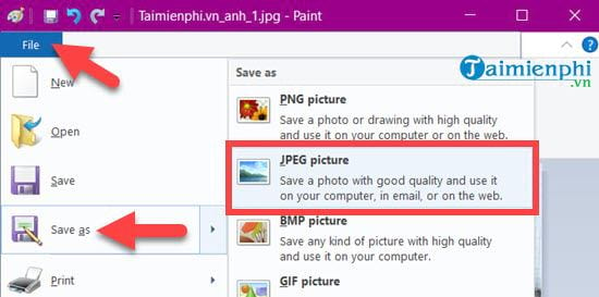 Cách ghép ảnh Paint trên Windows 10