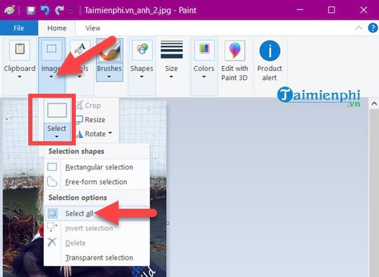 Cách ghép ảnh Paint trên Windows 10