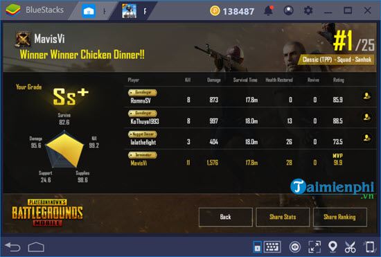 Huong dan kiểm tra tiền sử đầu đời của con bạn trong mobile pubg 6