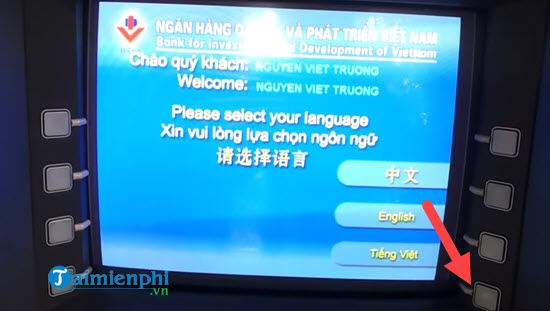 cach rut tiền atm bidv sử dụng thẻ atm