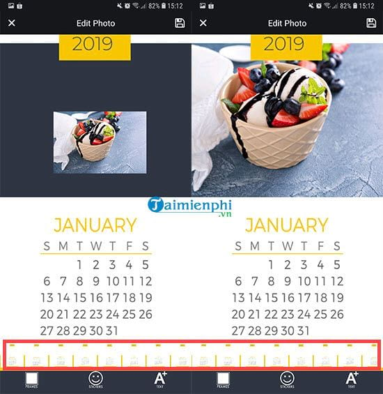 Hướng dẫn tạo lịch năm mới 2019 từ hình ảnh