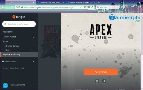 Lỗi không add được game Apex Legends vào tài khoản ?