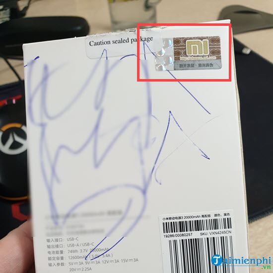 Cách kiểm tra Pin sạc dự phòng Xiaomi chính hãng, fake