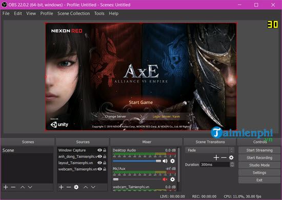 how to add an overlay on live stream on obs 21